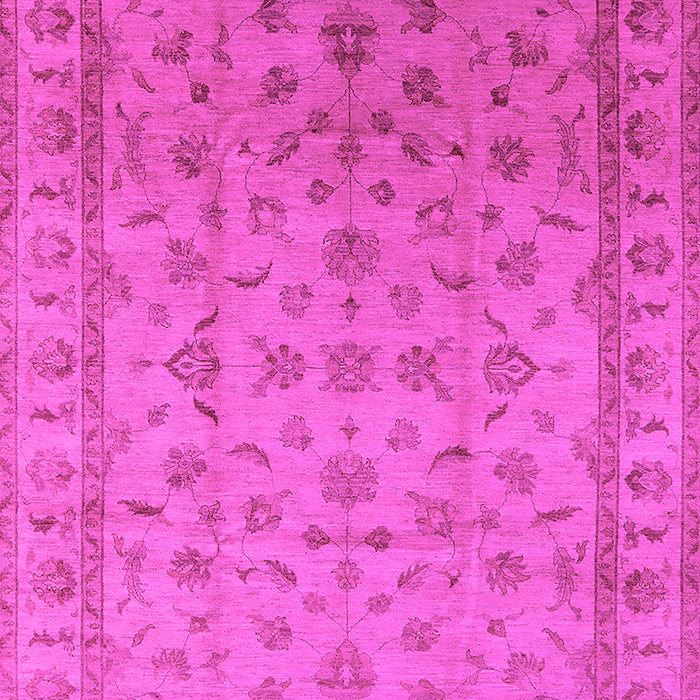 Machine Washable Oriental Pink Industrial Rug, wshurb701pnk