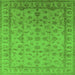 Square Oriental Green Industrial Rug, urb701grn