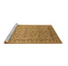 Sideview of Machine Washable Oriental Brown Industrial Rug, wshurb701brn