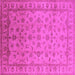 Square Oriental Pink Industrial Rug, urb701pnk