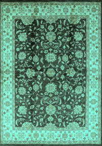 Oriental Turquoise Traditional Rug, urb702turq
