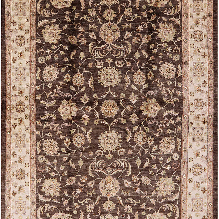 Mid-Century Modern Red Brown Oriental Rug, urb702