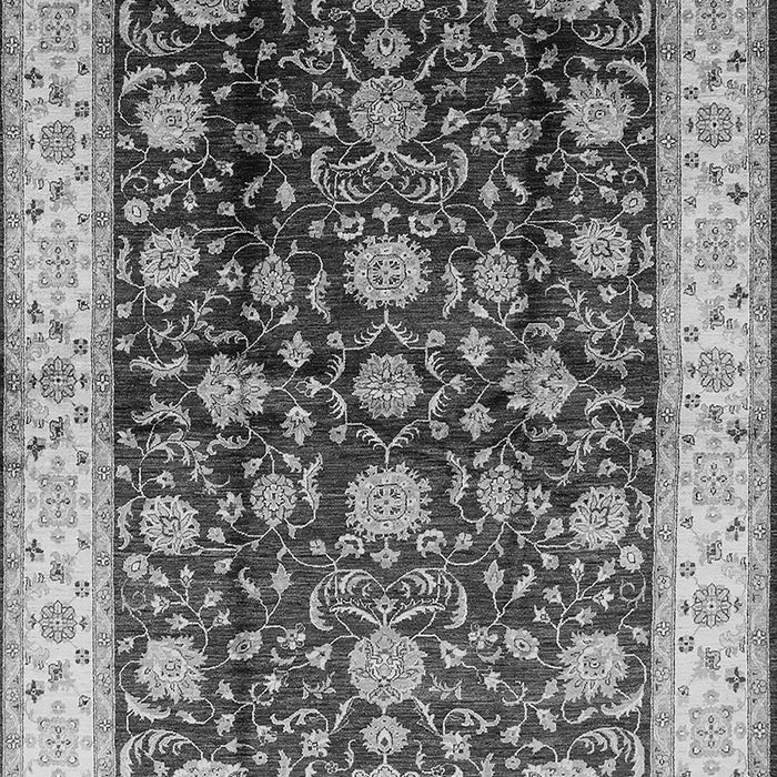 Machine Washable Oriental Gray Traditional Rug, wshurb702gry