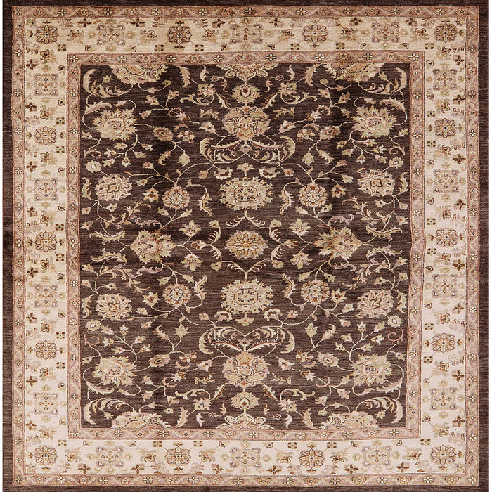 Square Machine Washable Industrial Modern Red Brown Rug, wshurb702