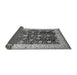 Sideview of Oriental Gray Traditional Rug, urb702gry