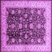 Square Oriental Purple Traditional Rug, urb702pur