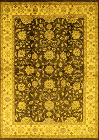 Oriental Yellow Traditional Rug, urb702yw