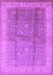 Machine Washable Oriental Purple Traditional Area Rugs, wshurb703pur
