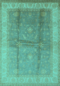 Oriental Turquoise Traditional Rug, urb703turq