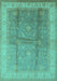 Oriental Turquoise Traditional Rug, urb703turq
