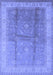Machine Washable Oriental Blue Traditional Rug, wshurb703blu