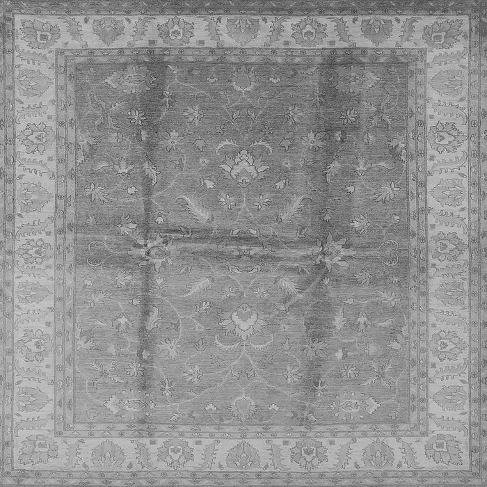 Square Oriental Gray Traditional Rug, urb703gry