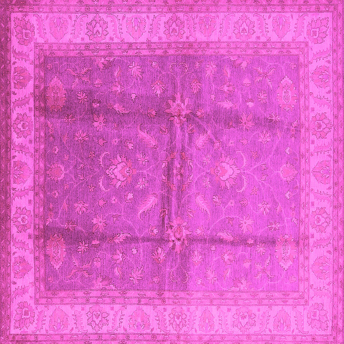 Square Oriental Pink Traditional Rug, urb703pnk