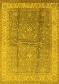 Oriental Yellow Traditional Rug, urb703yw