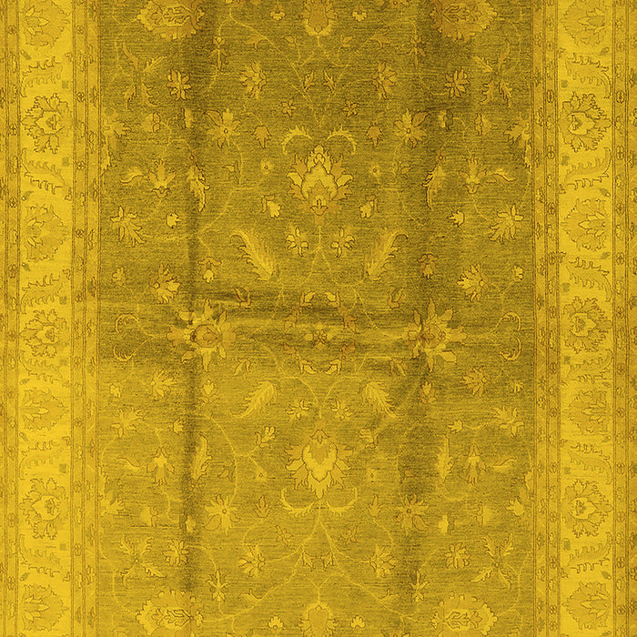 Oriental Yellow Traditional Rug, urb703yw