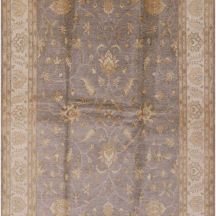 Mid-Century Modern Dark Almond Brown Oriental Rug, urb703