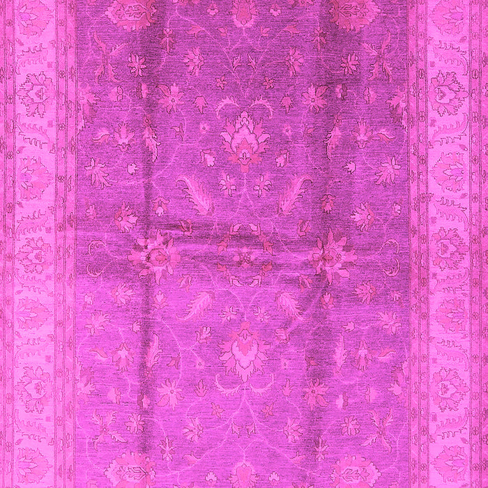 Machine Washable Oriental Pink Traditional Rug, wshurb703pnk