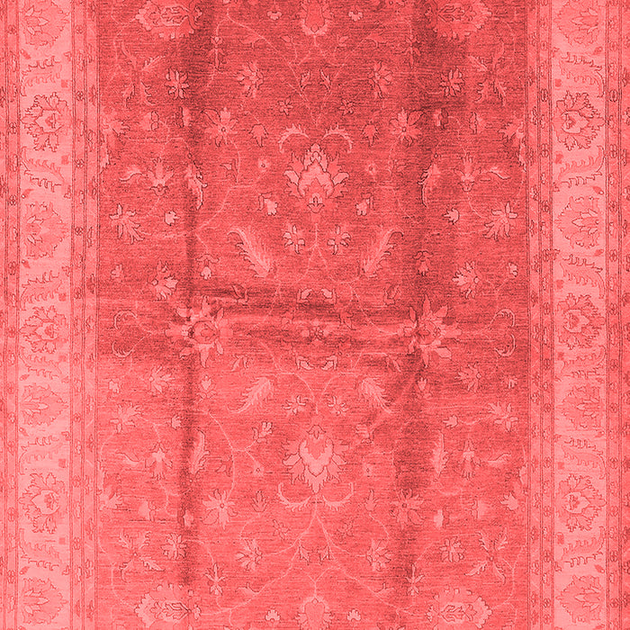 Machine Washable Oriental Red Traditional Rug, wshurb703red