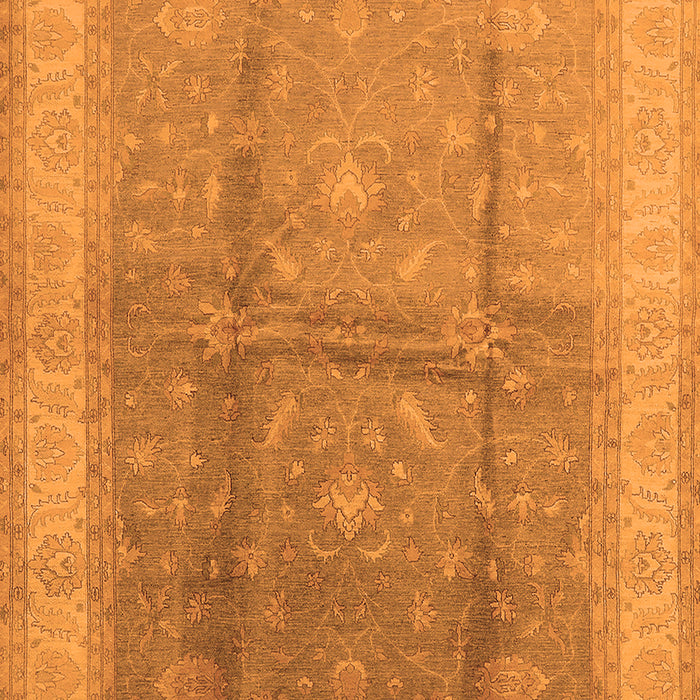 Machine Washable Oriental Orange Traditional Area Rugs, wshurb703org