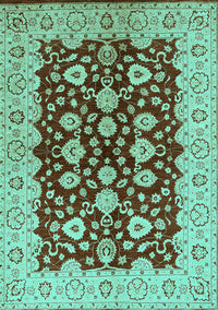 Oriental Turquoise Traditional Rug, urb704turq