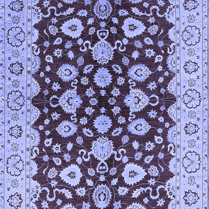 Machine Washable Oriental Blue Traditional Rug, wshurb704blu