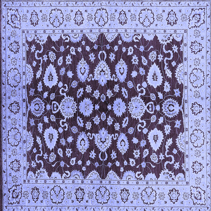 Square Oriental Blue Traditional Rug, urb704blu