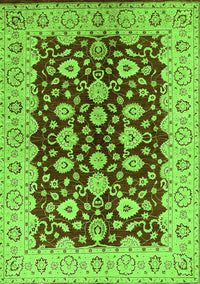 Oriental Green Traditional Rug, urb704grn