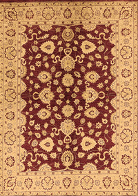 Oriental Brown Traditional Rug, urb704brn