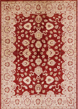 Mid-Century Modern Pastel Orange Oriental Rug, urb704