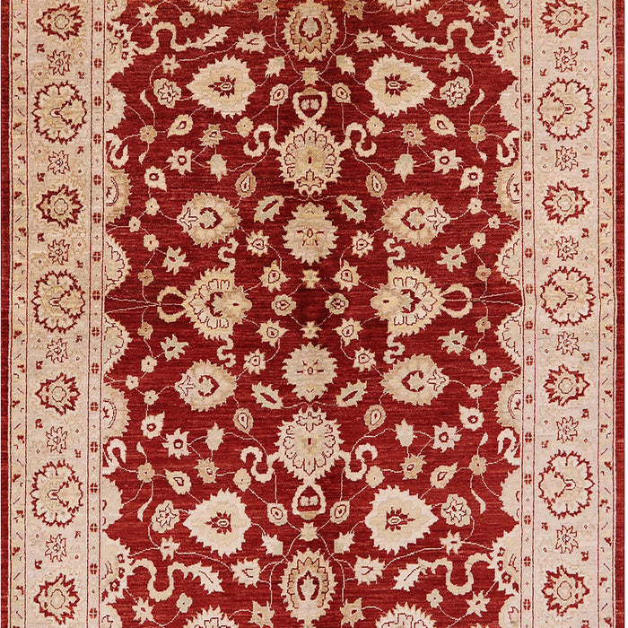 Mid-Century Modern Pastel Orange Oriental Rug, urb704