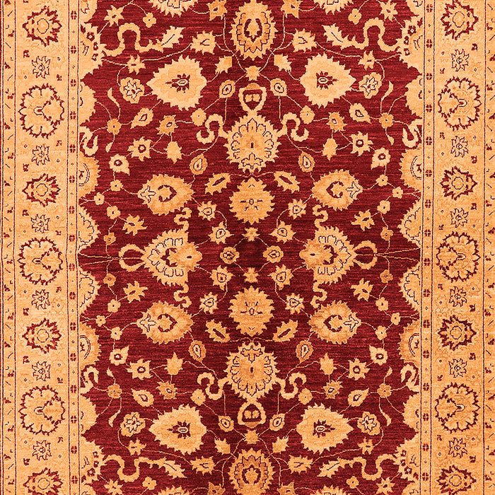 Oriental Orange Traditional Rug, urb704org
