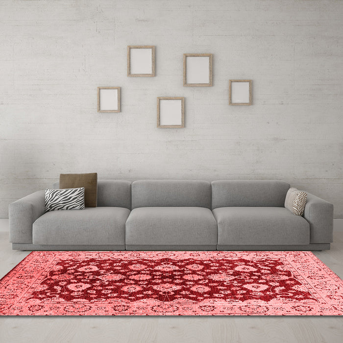 Traditional Red Washable Rugs