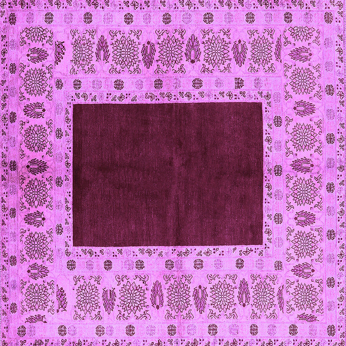 Square Oriental Purple Traditional Rug, urb705pur