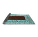 Sideview of Oriental Light Blue Traditional Rug, urb705lblu