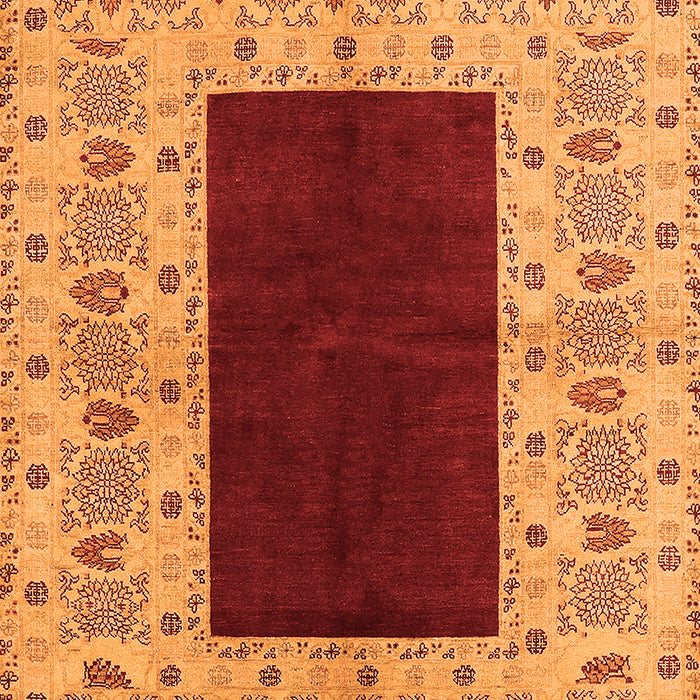 Oriental Orange Traditional Rug, urb705org