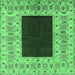 Square Oriental Emerald Green Traditional Rug, urb705emgrn