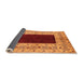 Sideview of Oriental Orange Traditional Rug, urb705org
