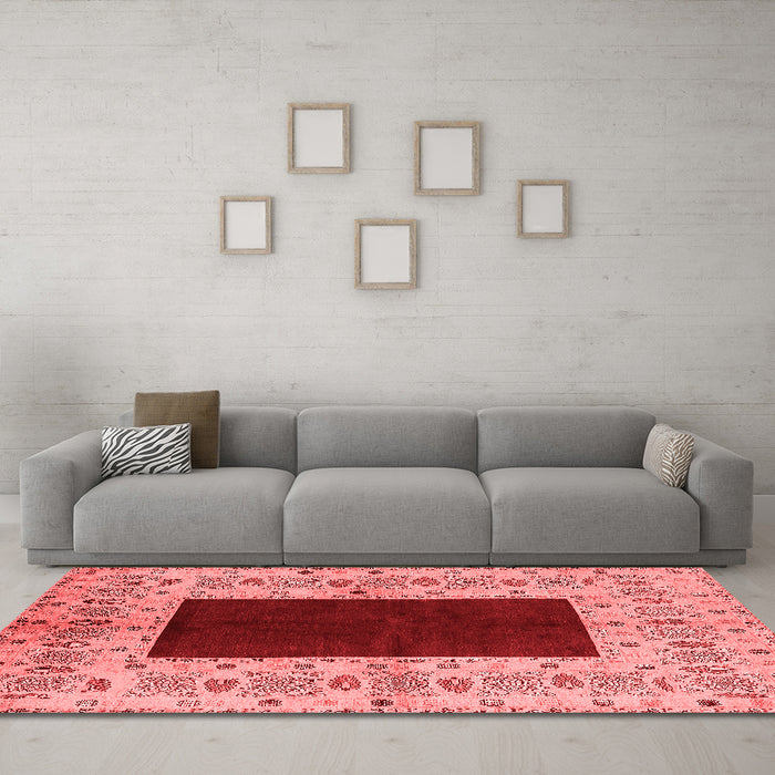 Traditional Red Washable Rugs