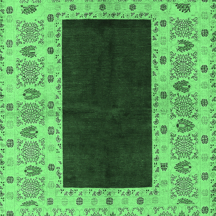 Oriental Emerald Green Traditional Rug, urb705emgrn