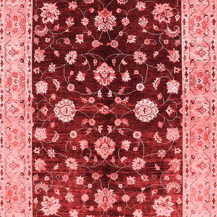 Machine Washable Oriental Red Traditional Rug, wshurb706red