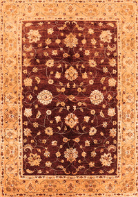 Oriental Orange Traditional Rug, urb706org