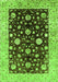 Oriental Green Traditional Rug, urb706grn