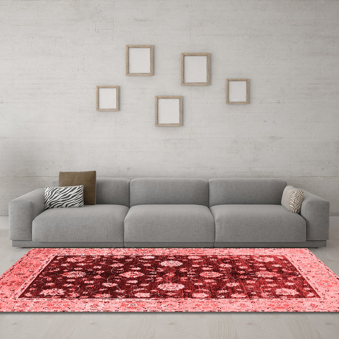 Traditional Red Washable Rugs
