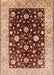 Mid-Century Modern Red Oriental Rug, urb706