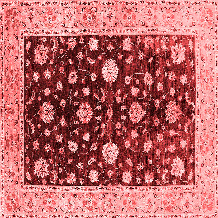 Machine Washable Oriental Red Traditional Rug, wshurb706red