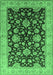 Oriental Emerald Green Traditional Rug, urb707emgrn