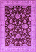 Machine Washable Oriental Purple Traditional Area Rugs, wshurb707pur