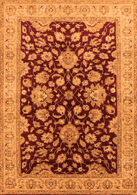 Oriental Orange Traditional Rug, urb707org