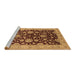 Sideview of Machine Washable Oriental Brown Traditional Rug, wshurb707brn