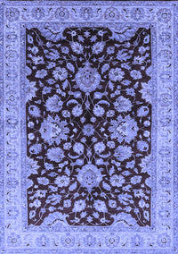Oriental Blue Traditional Rug, urb707blu